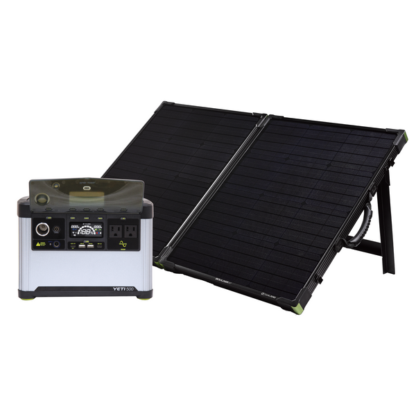 Goal Zero Yeti 500 + Boulder 100 BC Portable Solar Generator Kit- 2025