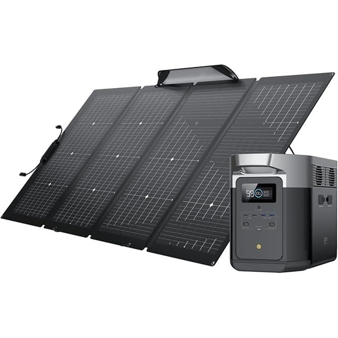 ECOFLOW DELTA Max 2000 Solar Generator Kit - 2025
