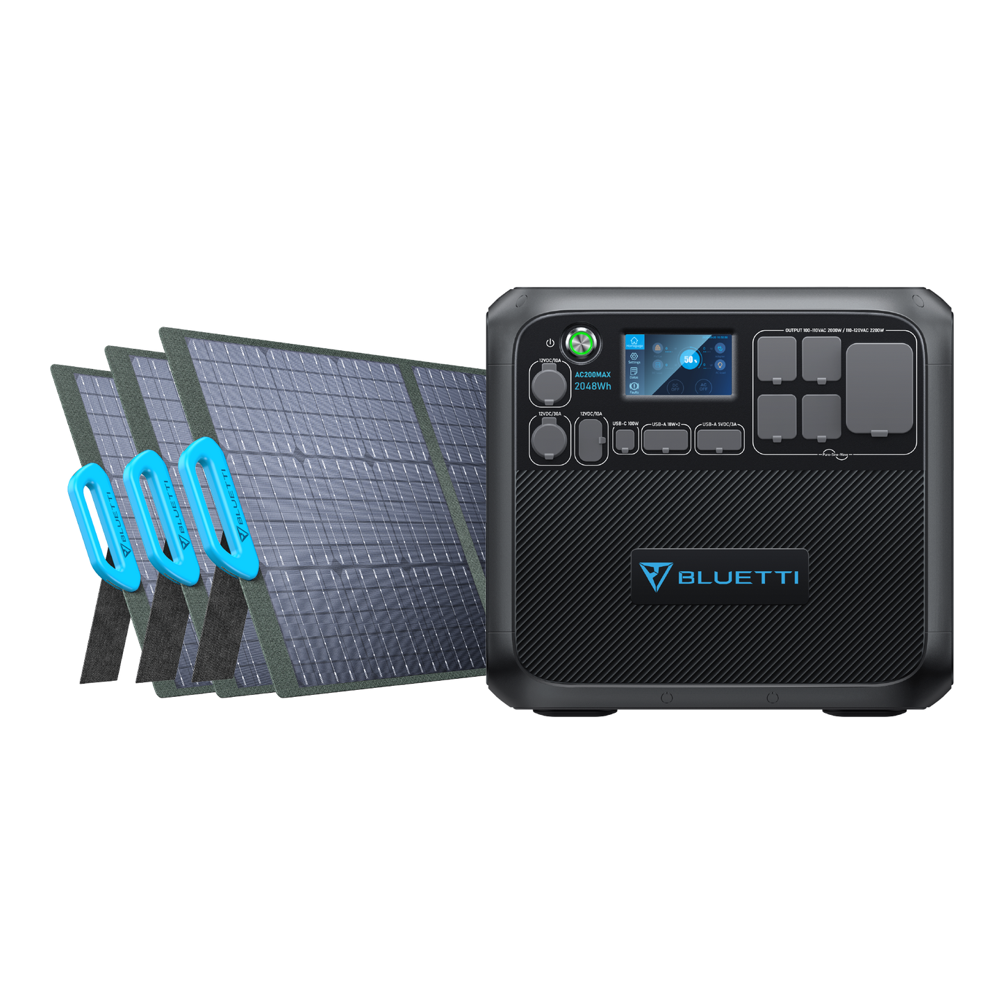 BLUETTI AC200MAX + 3*PV200 Solar Generator Kit - 2025