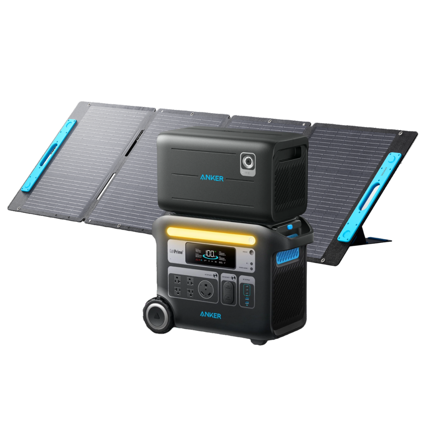 Anker SOLIX F2000 Solar Generator + Expansion Battery + 200W Solar Panel - 2025