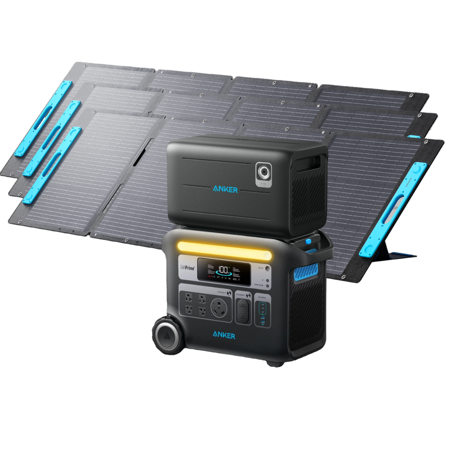 Anker SOLIX F2000 Solar Generator + Expansion Battery + 3x 200W Solar Panel - 2025