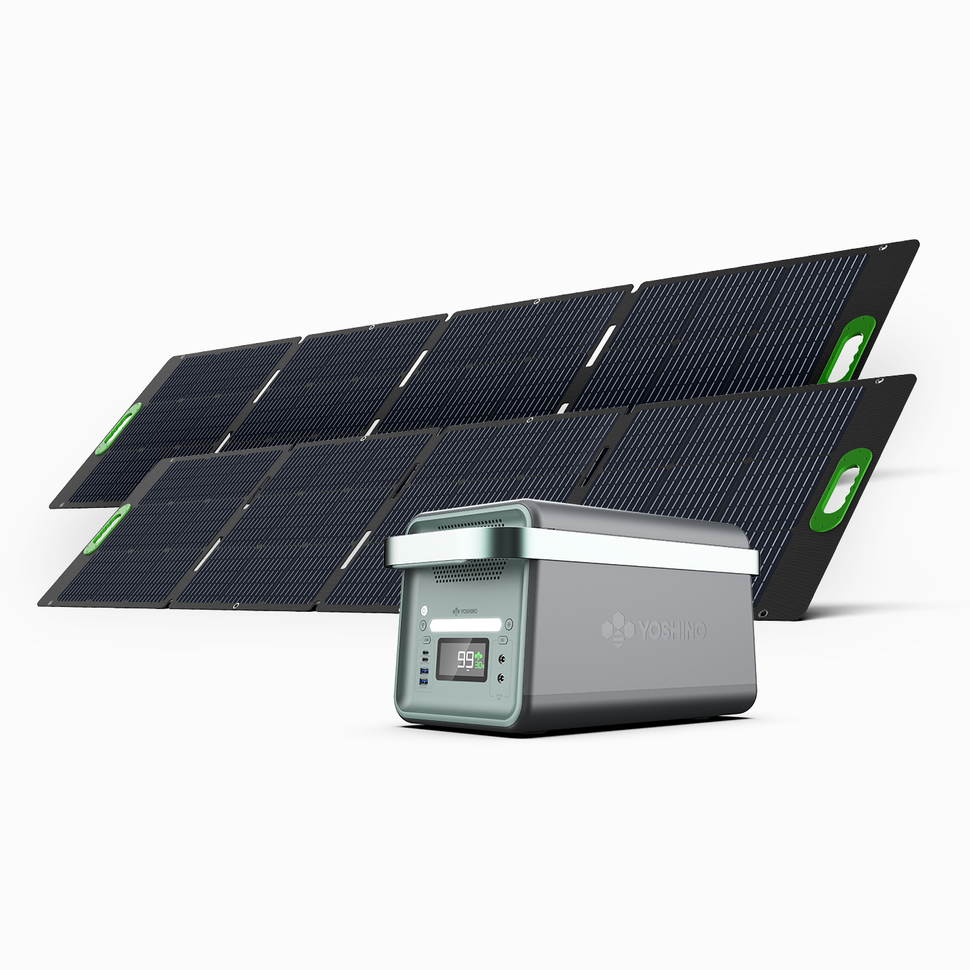 Yoshino B2000 Portable Power Station + 2*SP200 Solar Panel Kit - 1326Wh @ 2000W Output - 2025