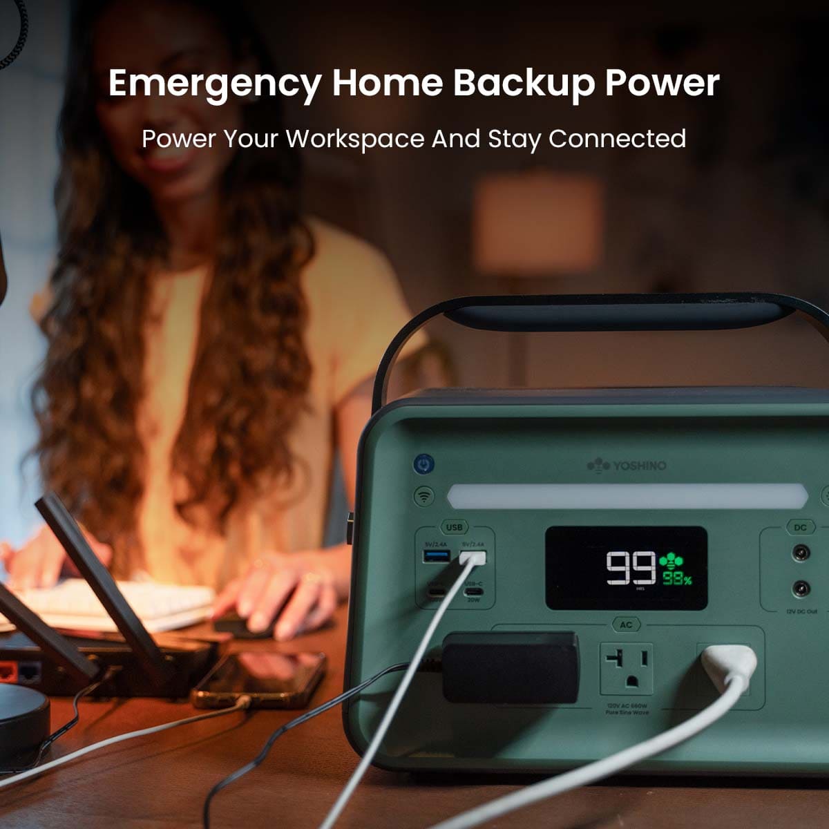 Yoshino B660 Solid-State Portable Power Station - 660W | 602Wh - 2025