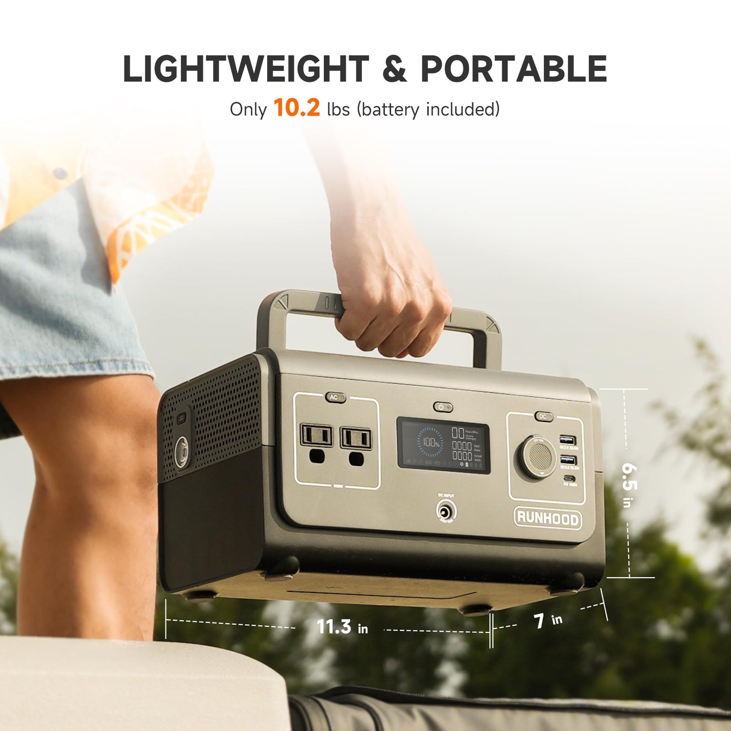 Runhood Power Rallye 600 MINI Portable Power Statio n ( 324Wh/600W ) - 2025