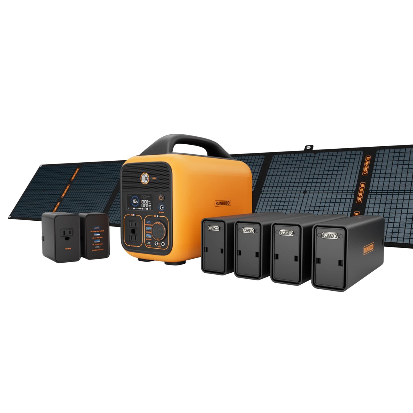 Runhood Power Rallye 600 PRO Solar Generator Kit - 1296Wh, 600W - 2025