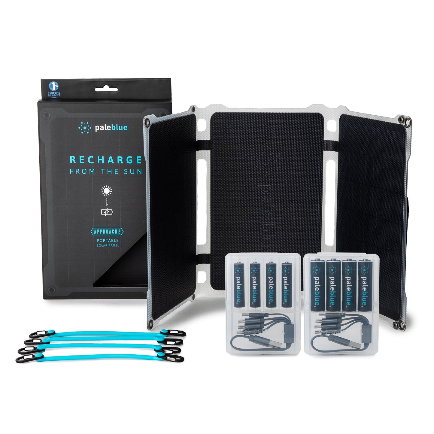 PaleBlue AA & AAA Portable Solar Power Kit - 2025