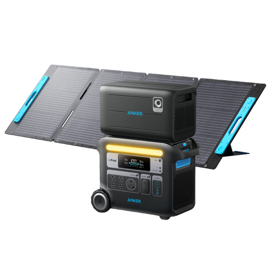 Anker SOLIX F2000 Solar Generator + Expansion Battery + 200W Solar Panel